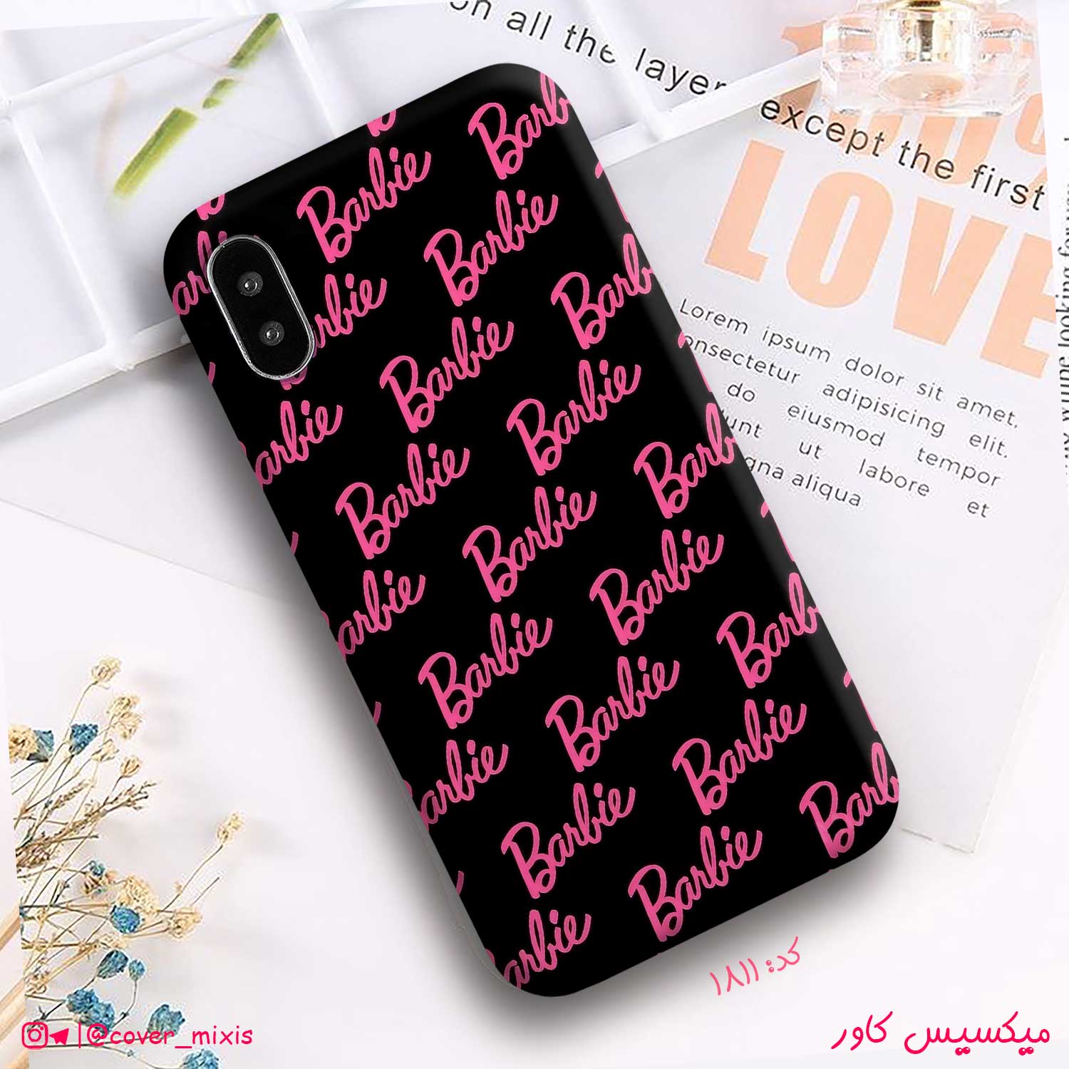 w1811-قاب-گوشی-طرح-باربی قاب گوشی طرح باربی